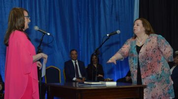 Alicia Kirchner tomó juramento a sus ministros