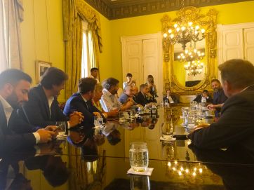 Intendentes y legisladores del Frente de Todos, con amplia agenda en Casa Rosada
