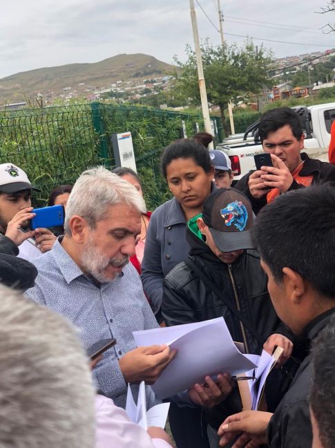 Aníbal Fernández llegó a Río Turbio