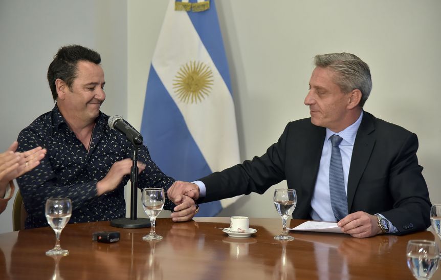 Molina estuvo con Arcioni y pidió resaltar el trabajo de Provincia