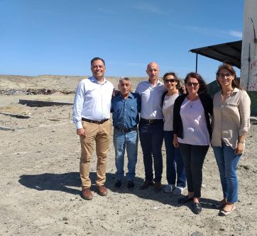 Quiroga mostró el antes y después del basural caletense