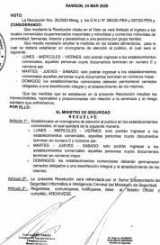 Arcioni endureció la cuarentena para prevenir el contagio del coronavirus