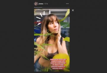 Jimena Barón se cortó el pelo y sus seguidores compartieron los flequillos fallidos