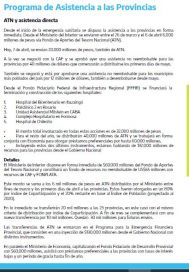 Conocé cuánto recibieron las provincias patagónicas de Nación vía ATN