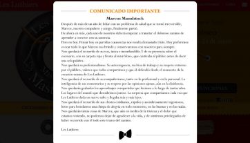 Falleció Marcos Mundstock, el narrador de Les Luthiers