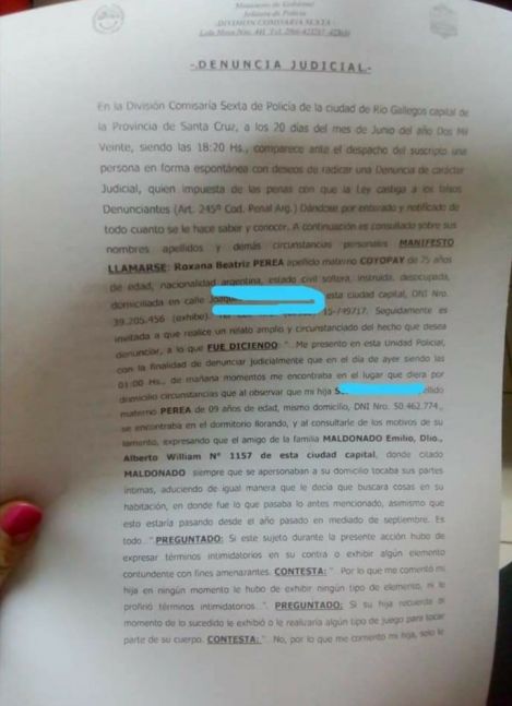Río Gallegos: Presidente del Concejo denunciado por presunto abuso de una menor