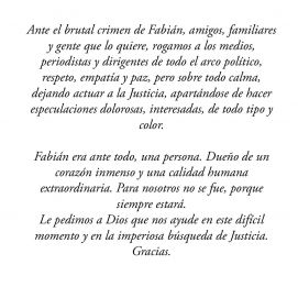 La familia de Gutiérrez pide evitar 