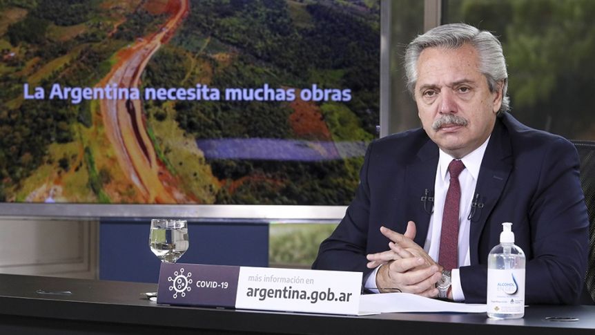 El presidente Alberto Fernández anuncia obras para Chubut