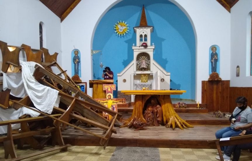 Fueron liberados los acusados de atacar una Iglesia en El Bolsón