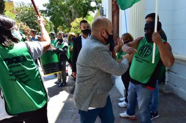 En un clima distendido, Sastre recibió a ATE en Casa de Gobierno