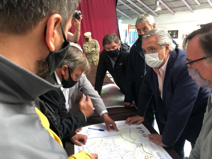 Asistencia: conocé lo que anunció Alberto Fernández en su paso por la Comarca