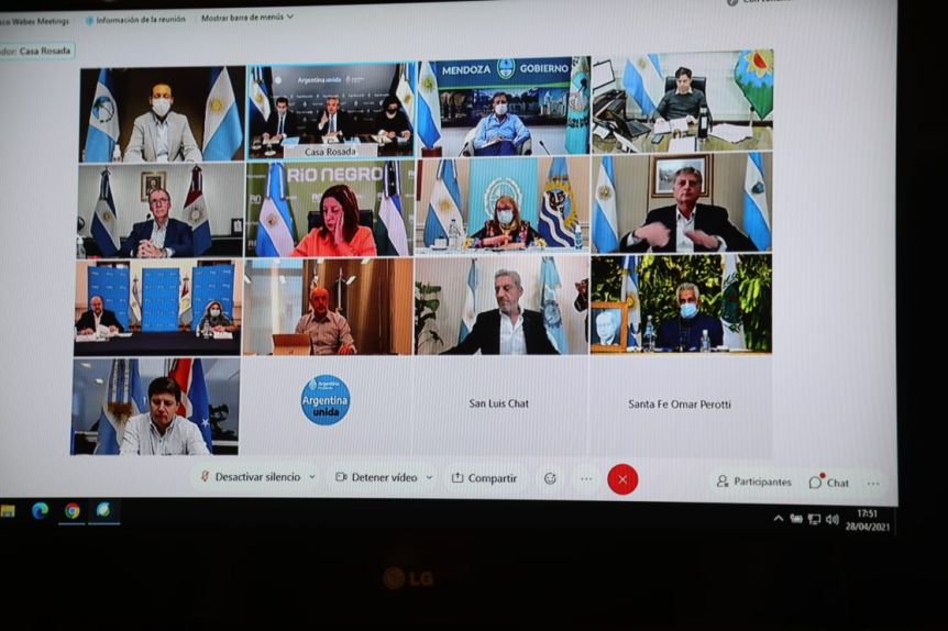 En reunión con los gobernadores patagónicos, Alberto pidió que controlen la circulación