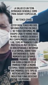 El descargo de Benjamín Vicuña luego de ser acusado de ir a grabar con síntomas