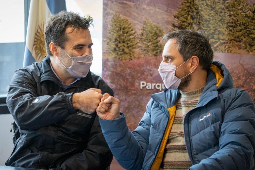 Nación refuerza la campaña en la provincia: Martínez y Cabandié alinearon a la tropa