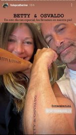 Catherine Fulop se tatuó dos nombres muy especiales