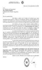 Tensiones: Massoni envió una nota a Frederic para que investigue a la policía aeroportuaria