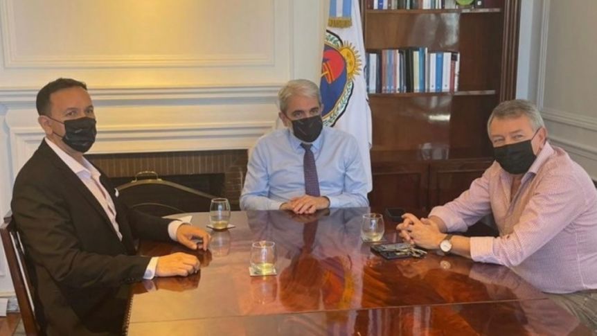 Maderna se reunió con el ministro de Seguridad Aníbal Fernández