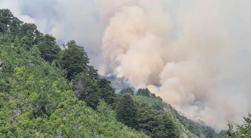 Incendio en zona de lago Martin: hay seis focos activos