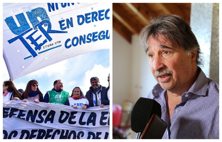 UnTER denunció a Stopiello por “mal desempeño de su función pública” y el Ministro les respondió