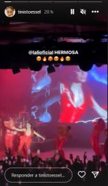 Tini Stoessel asistió al show de Lali Espósito en Madrid: el intercambio buena onda de las cantantes