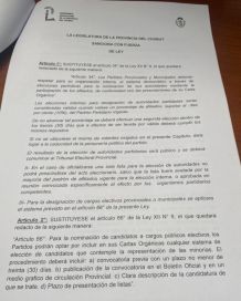 La letra fina del proyecto para derogar las PASO