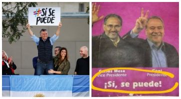 ¿El mismo slogan para ambos lados de la grieta?