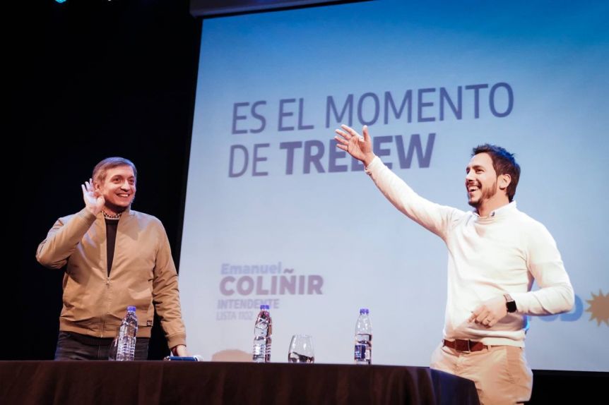 Con un discurso fuertemente patagónico, Máximo Kirchner acompañó a Coliñir