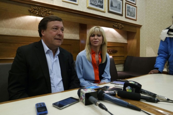 Karina Rabolini y Weretilneck en Bariloche