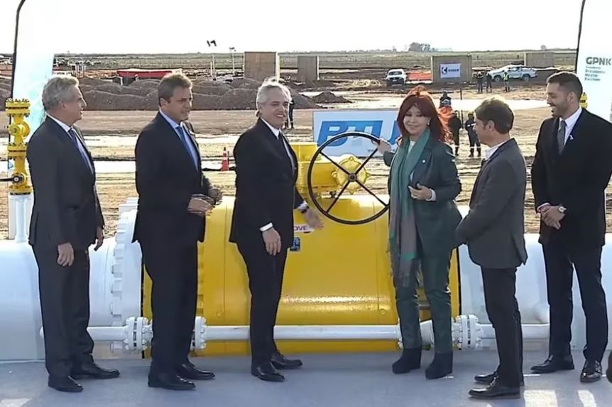 Camino a la soberanía energética, quedó inaugurado el Gasoducto Néstor Kirchner