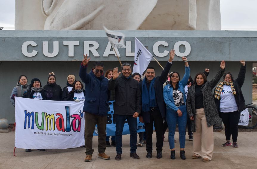 Jesús Escobar aterrizó en Cutral Co para respaldar la candidatura de Ramón Rioseco