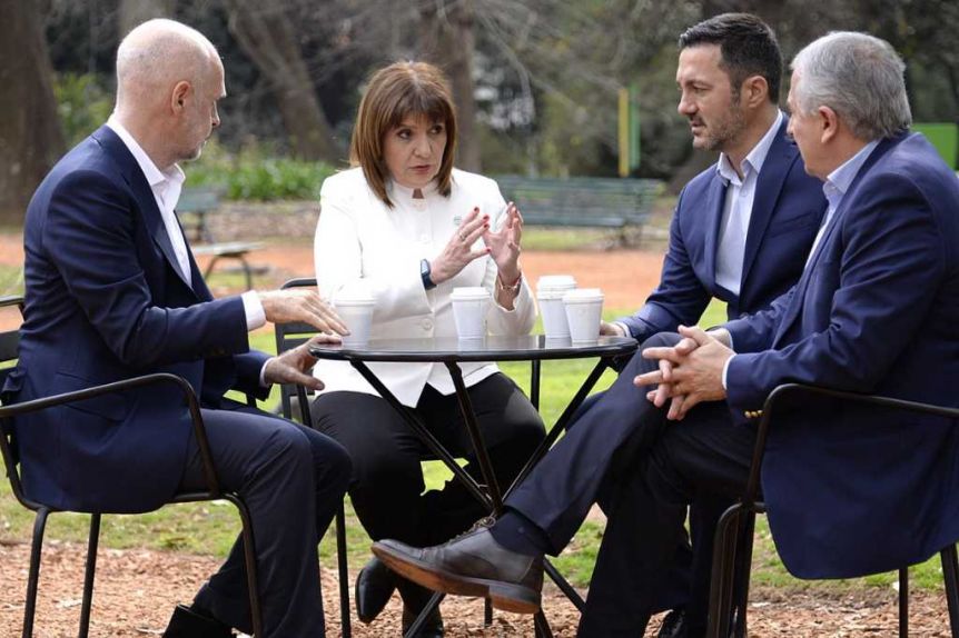 Operativo contención: pensando en octubre, Bullrich se sacó la foto con Larreta