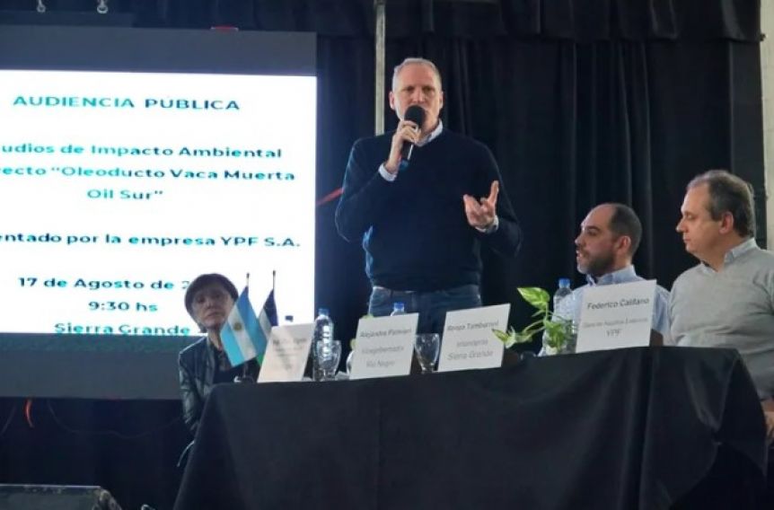 El gobierno de Río Negro expresó su voluntad de apoyar la obra del oleoducto