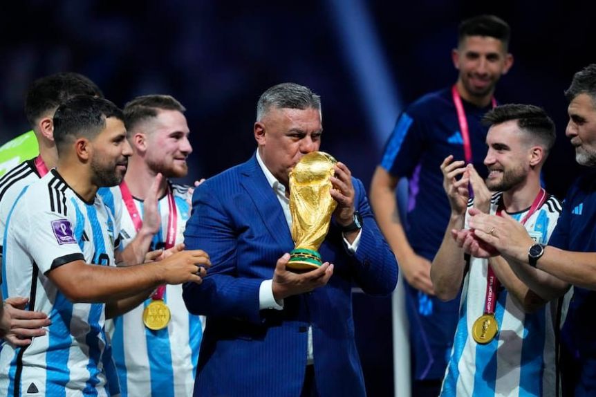 El sentido mensaje del Chiqui Tapia en un nuevo aniversario de la final de Qatar: