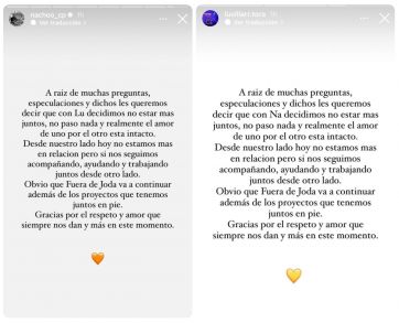 Nacho y La Tora de GH separados: qué dice el comunicado en el que detallaron los motivos