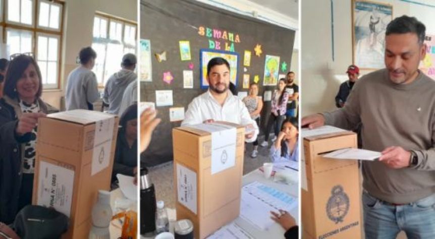 Votaron los principales candidatos en Río Mayo