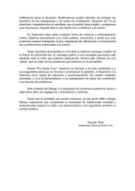 Claudio Vidal fijó postura rumbo al balotaje presidencial