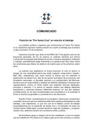 Claudio Vidal fijó postura rumbo al balotaje presidencial