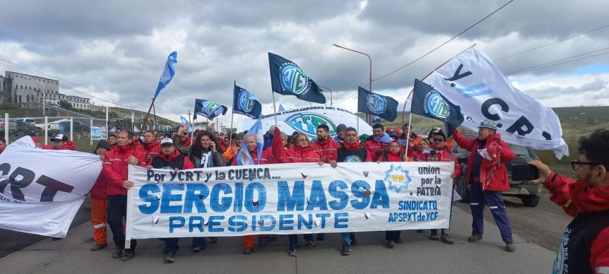 La Cuenca Carbonífera movilizó sus tropas en apoyo a Sergio Massa