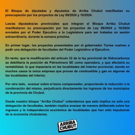 Comodorazo contra de las iniciativas de Torres para modificar las concesiones petroleras