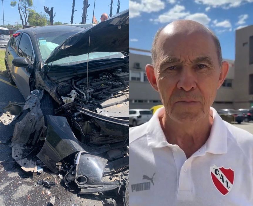 Ricardo Bochini chocó contra un camión y su auto quedó destruido: todos los detalles del suceso