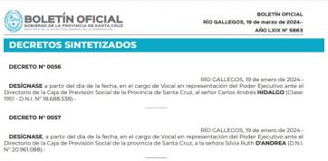 Se oficializaron los representantes del Ejecutivo en la Caja de Previsión Social