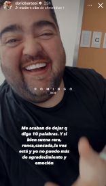 Darío Barassi sufrió una complicación en su postoperatorio y tuvo que ser internado de urgencia