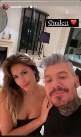 Marcelo Tinelli junto a Milett en una foto que revela la verdad sobre la relación