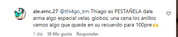 Daniela Celis recibió una particular propuesta de matrimonio de Thiago Medina,  pero lo fulminaron en redes