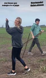 El fin de semana romántico de Sabrina Cortez y Alan Simone en el campo